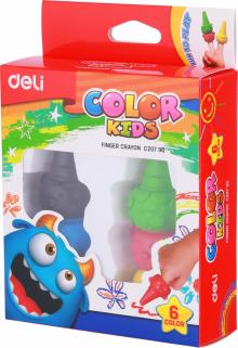 Восковые мелки 6цв Deli EC20790 Color Kids