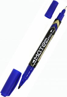 Маркер перм.син.двойн.пиш.нак. Mate,EU10430