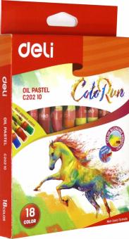 Пастель масляная 18цв ColoRun, EC20210