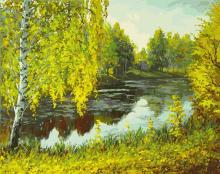 Живопись на холсте 40*50 Родные места,027-AB