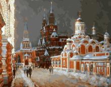 Живопись на холсте 40*50 Перед Рождеством,075-AB