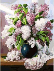 Живопись на холсте 30*40 Пушистая сирень, 127-AS