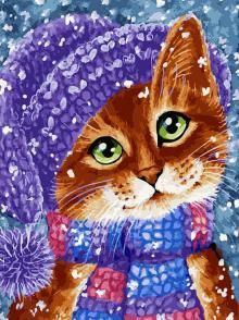 Живопись на холсте 30*40 Зимняя мода,333-AS