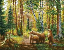 Живопись на холсте 40*50 Хранители леса,228-AB