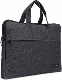 Портфель 400х290мм текстиль черный (5590BLACK)
