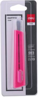 Нож канц.80мм шир.лез.9мм розовый,E2038PINK