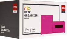 Органайзер наст. 4отд. Deli EZ25140 Rio розовый