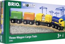 Brio Длинный товарный поезд с 3 ваг., 33982