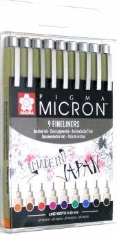 Набор кап.ручек Pigma Micron 9цв (POXSDK059)