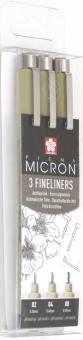 Набор кап.ручек Pigma Micron 3шт чер.PO(XSDK-3)