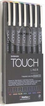 Набор кап.ручек 0.1 TOUCH LINER 7цв (4105007)