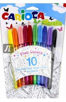 Набор шар ручек 10цв Fiorella (42775)