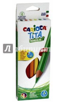 Карандаши 6цв пластик Tita Maxi (42790)