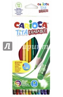 Карандаши 12цв пластик,стираем Tita (42897)