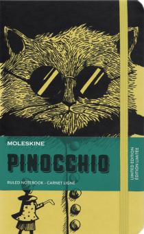 Блокнот 120л,13*21,лин,PINOCCH черн/желт,1526162
