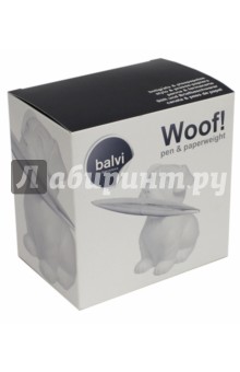 Набор: ручка и пресс-папье "Woof!" белый (26727)