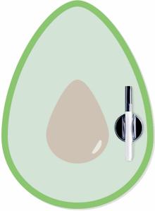 Магнитная доска с маркером Avocado (27142)