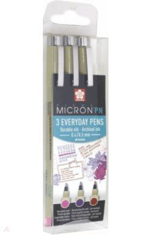 Набор кап.ручек Pigma Micron 3шт роз. (POXSDKPN3B)