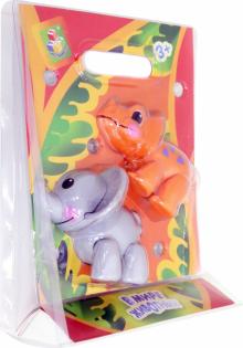 Игровой наб из 2 шт (слон и носорог / динозавр)