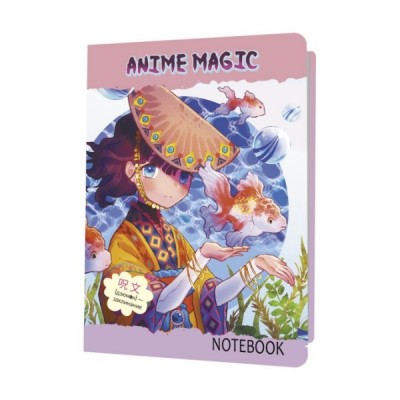 Блокнот аниме magic (обложка девочка с рыбами)