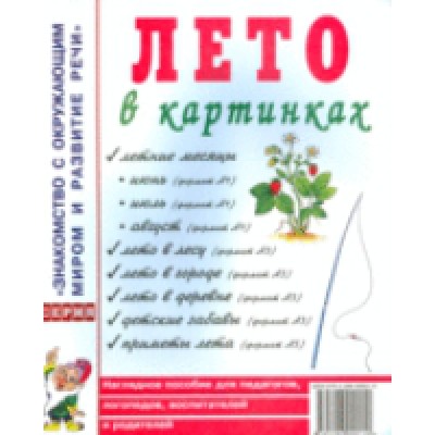 Лето в картинках.Наглядное пособие для педагогов, логопедов, воспитте