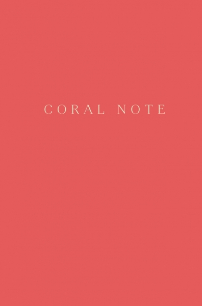 Coral Note. Блокнот с коралловыми страницами (твердый переплет)