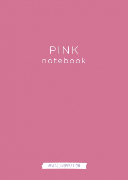 Тетрадь А4,40л Pink notebook