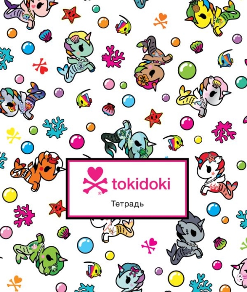 tokidoki. Единорожки. Тетрадь ученическая (А5, 12 л., скоба, твин-лак)