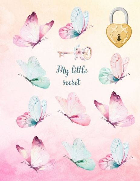 Бабочки. My little secret (короб с объемными элементами)