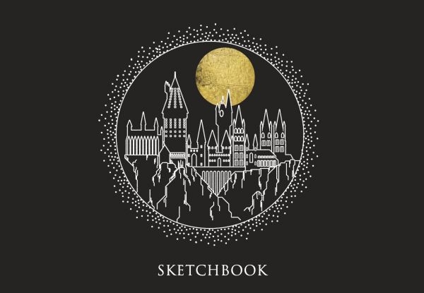 Скетчбук. Хогвартс (А5, 64 л., рисовальная желтая бумага)