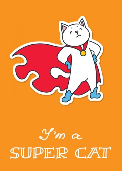 I am a supercat! Тетрадь общая А5