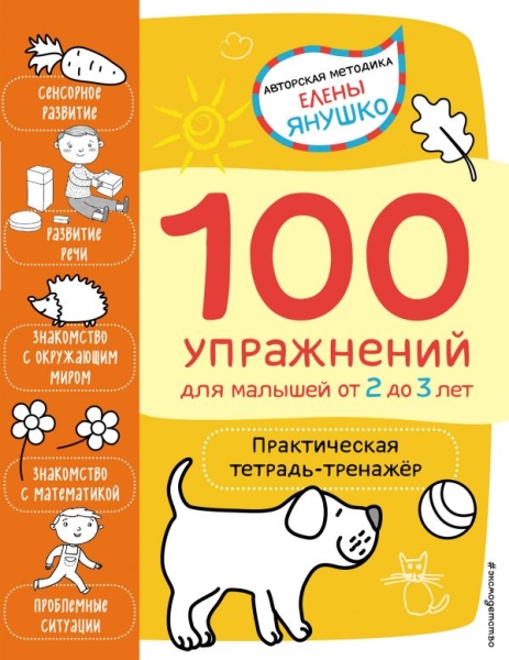 2+ 100 упражнений для малышей от 2 до 3 лет. Практическая тетрадь-трен