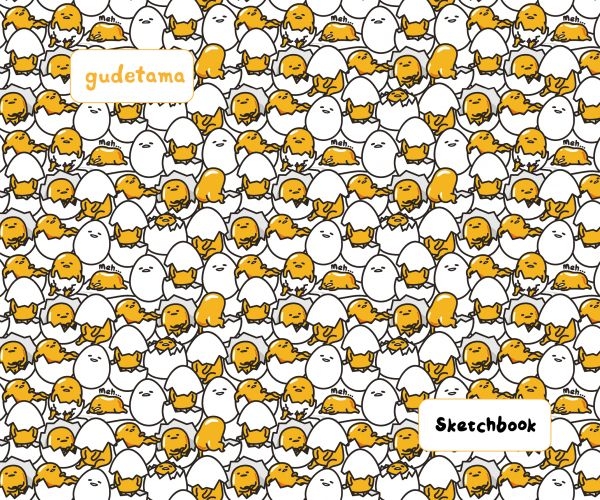 Скетчбук. Gudetama. Ленивый желток