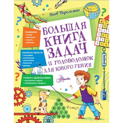 СЛГ Большая книга задач и головоломок для юного гения