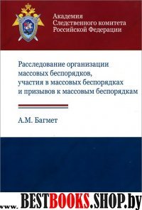 Расследование организации массовых беспорядков, участия в массовых беспорядках и призывов к массовым беспорядкам.