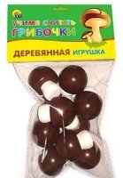 ДЕРЕВЯННАЯ ИГРУШКА. УЧИМСЯ СЧИТАТЬ ГРИБОЧКИ