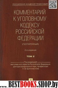 Комментарий к Уголовному кодексу РФ (Постатейный): том 2 . 2-е изд.