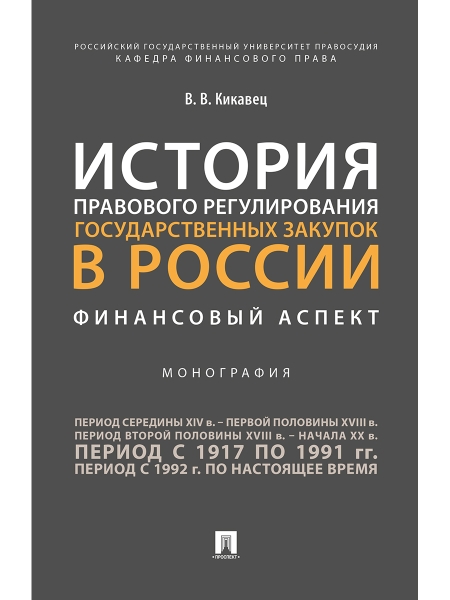 История прав.рег.гос.закупок в России.Фин.асп.тв