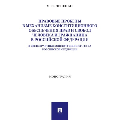Правовые пробелы в механизме конституционного обеспечения прав