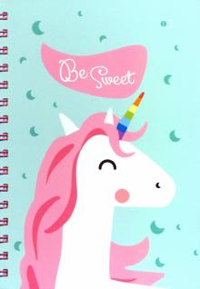 Блокнот "Единороги", зеленый / "Unicorns, sweet А5