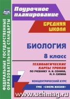 Биология. 8 класс: технологические карты уроков по учебнику Сонина