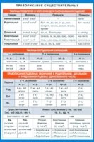 Правописание существительных. Наглядно-раздаточное пособие