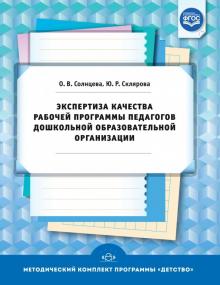 Экспертиза качества рабочей программы педагогов дошкольной образовательной орган