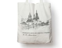 Сумка текстильная:Москва.Кремль 35х40 (двунитка,неокрашенная)