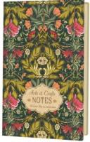 Записная книжка Arts and Crafts NOTES (зеленая с роз. цветами)