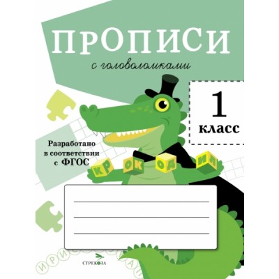 Прописи для 1 кл. Прописи с головоломками