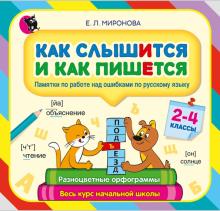 Как слышится и как пишется:пам по раб над ош 2–4кл