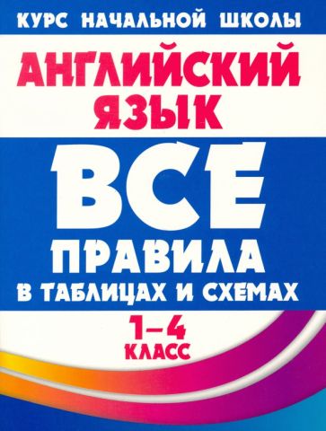 Английский язык 1-4 кл.Все правила в таблицах и схемах