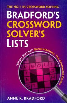 Bradfords Crossword Solver’s Lists 3ed'