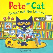 Pete the Cat Checks Out the Library (PB) illustr.